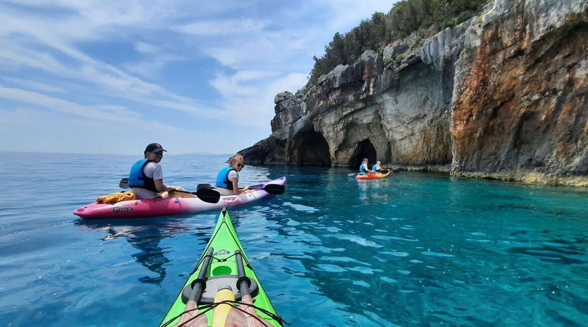 Kayaking to Zante’s magical Blue Caves
